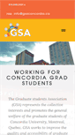 Mobile Screenshot of gsaconcordia.ca
