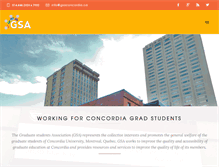 Tablet Screenshot of gsaconcordia.ca